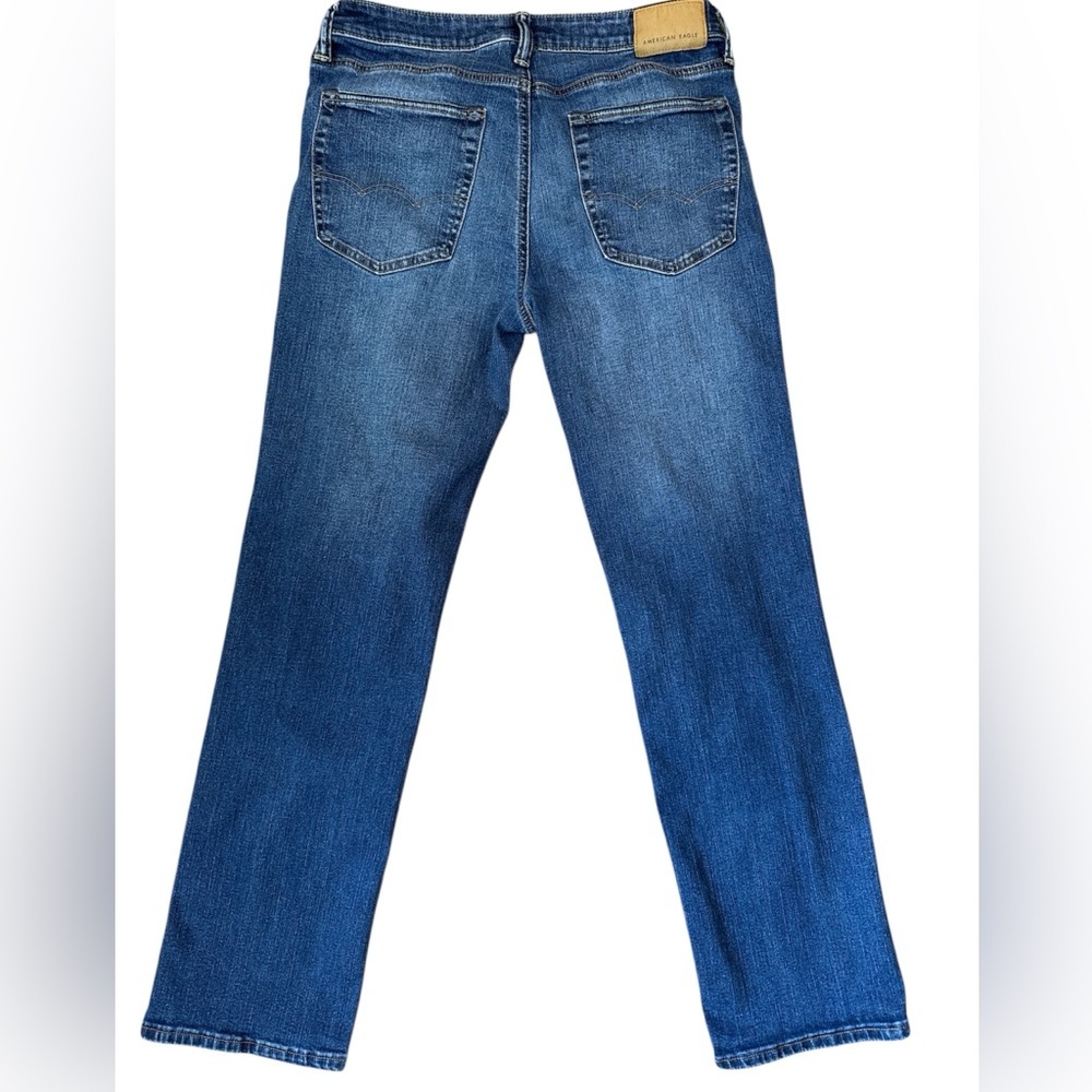 MENS AE American Eagle Outfitters dark faded Blue Jeans BOOTCUT 31 x32 - Picture 2 of 6